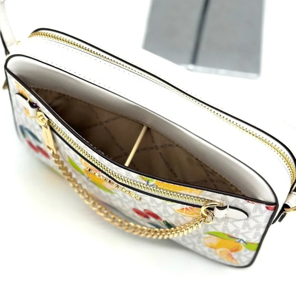 Michael Kors Large EW Zip Chain Xbody
Crossbody Bag Optic White